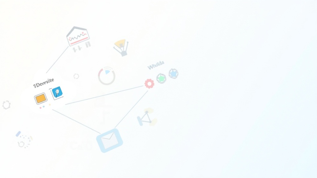 A colorful chart showing different websites and interlinking arrows representing backlink analysis in digital marketing.